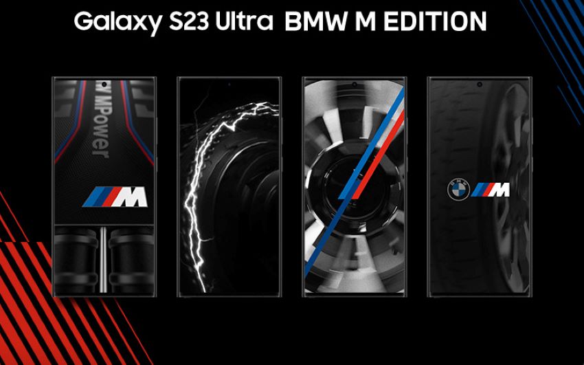 Galaxy S23 Ultra รุ่น BMW M Edition ใน Box Set ดีไซน์ฝากระโปรงรถสุดเท่